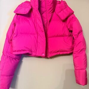 Lululemon Athletica Hot Pink Puffer Jacket